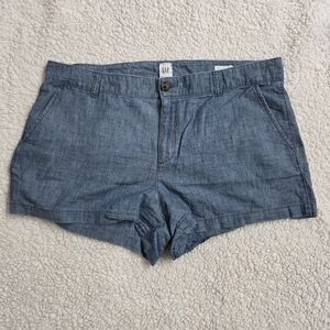 GAP Women's‎ Blue Denim Shorts Size 14 Summer Pockets